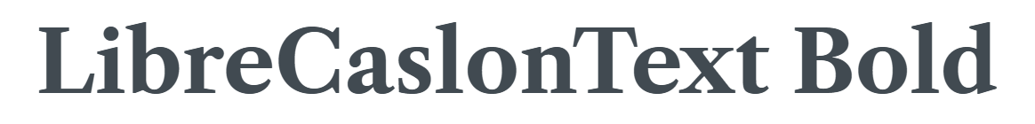 LibreCaslonText-Bold