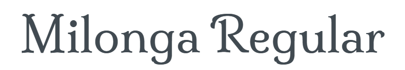 Milonga-Regular