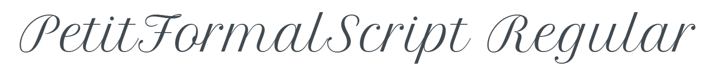 PetitFormalScript-Regular