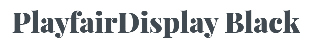 PlayfairDisplay-Black