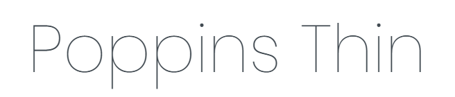 Poppins-Thin