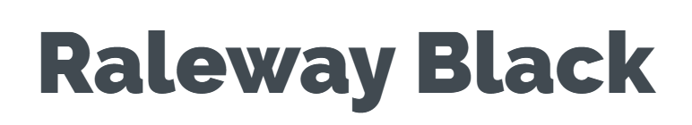 Raleway-Black