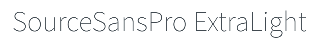 SourceSansPro-ExtraLight