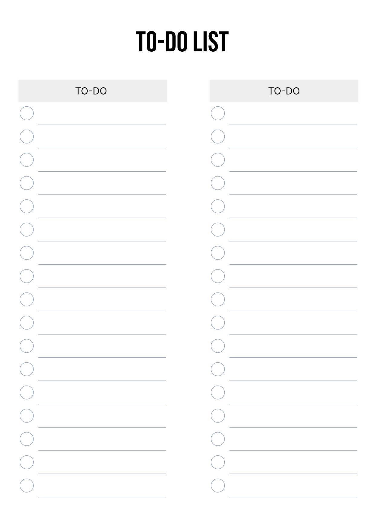 To-Do List A4 Planner