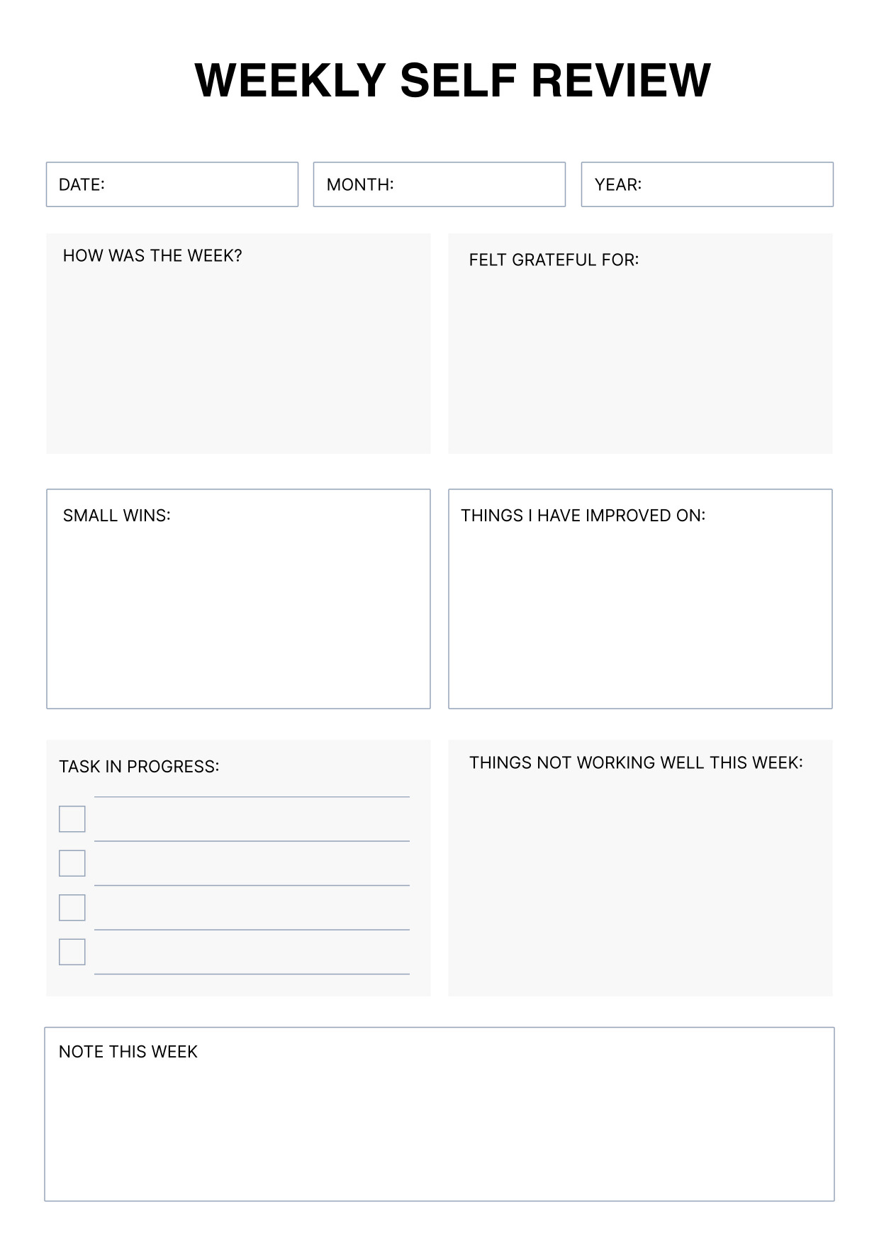 weekly-self-review-reflection-productivity-journal-printable-a4